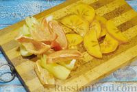 Фото приготовления рецепта: Свинина, запечённая с хурмой и болгарским перцем в пряной масляно-медовой глазури - шаг №4