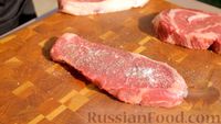 Фото приготовления рецепта: Стейк из мраморной говядины (су-вид + гриль) - шаг №1