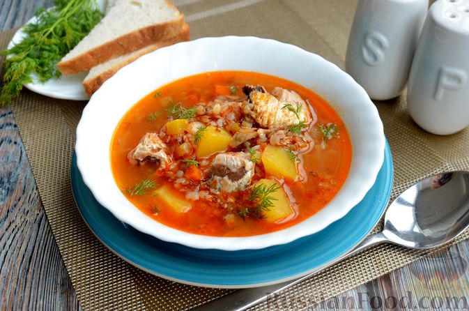 Рецепт Рыбный суп с гречкой