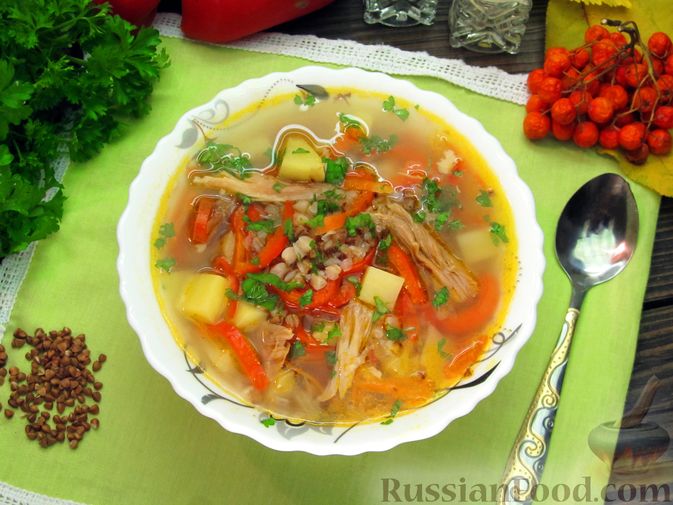 Как приготовить гречневый суп с курицей