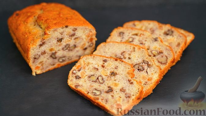 Пирог с орехами и изюмом - Пошаговый рецепт с фото | Выпечка