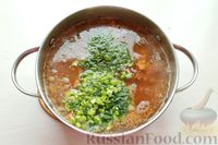 Фото приготовления рецепта: Гороховый суп с обжаренной свининой и копчёными ребрышками - шаг №12