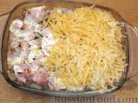 Фото приготовления рецепта: Гречка с куриным филе и сыром, в духовке - шаг №9