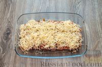 Фото приготовления рецепта: Каннеллони с мясным фаршем, запеченные под томатным соусом и сыром - шаг №10