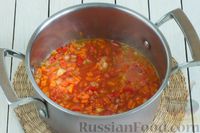 Фото приготовления рецепта: Чечевичный суп с овощами и томатной пастой - шаг №5