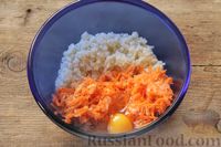 Фото приготовления рецепта: Морковно-яблочные оладьи с пшеном и манкой - шаг №7