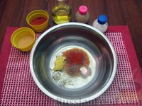 Фото приготовления рецепта: Запечённый минтай с имбирем и паприкой (в духовке) - шаг №4
