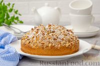 Фото к рецепту: Маковый пирог с орехами