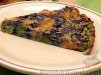 Фото приготовления рецепта: Запеканка из краснокочанной капусты с зелёным горошком и сыром - шаг №11