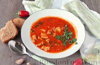 Фото к рецепту: Рыбный суп с консервированными томатами