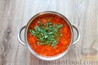 Фото приготовления рецепта: Рыбный суп с консервированными томатами - шаг №11