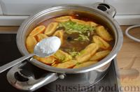 Фото приготовления рецепта: Грибной суп с клецками - шаг №19
