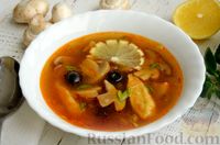 Фото приготовления рецепта: Грибной суп с клецками - шаг №22