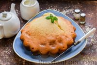 Фото приготовления рецепта: Бисквитный пирог с грибами и брокколи - шаг №14