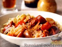 Фото к рецепту: Рагу из овощей и копченой колбасы (в медленноварке)