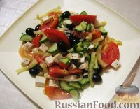 Фото к рецепту: Крестьянский салат по-гречески