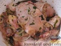 Фото приготовления рецепта: Курица в медово-соевом маринаде - шаг №6