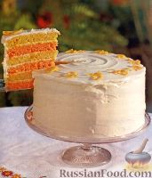 Фото к рецепту: Цитрусовый торт праздничный