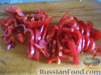 Фото приготовления рецепта: Лечо из баклажанов на зиму - шаг №6