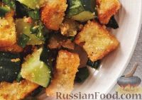 Фото к рецепту: Салат из овощей с кукурузными сухариками