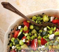 Фото к рецепту: Овощной салат с соевыми бобами