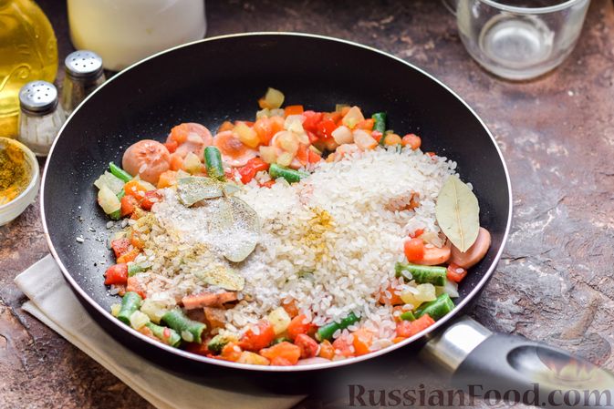 1. Быстрый рецепт риса с овощами
