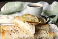 Фото приготовления рецепта: Трубочки из лаваша с картошкой и сыром (в духовке) - шаг №15