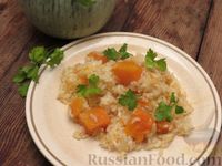 Фото к рецепту: Рис с тыквой, в духовке