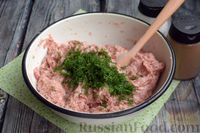 Фото приготовления рецепта: Шашлычки из мясного фарша с зелёным луком, на шпажках (в духовке) - шаг №4