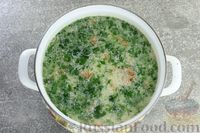 Фото приготовления рецепта: Куриный суп с кукурузной крупой и сливками - шаг №12