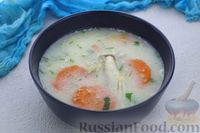 Фото приготовления рецепта: Куриный суп с кукурузной крупой и сливками - шаг №13