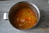 Фото приготовления рецепта: Суп минестроне с нутом, макаронами и помидорами - шаг №13
