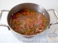 Фото приготовления рецепта: Куриный суп с квасом и вермишелью - шаг №16