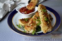 Фото приготовления рецепта: Куриные наггетсы в сырно-крекерной панировке - шаг №14