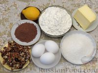 Фото приготовления рецепта: Полосатое песочное печенье с какао и орехами - шаг №1