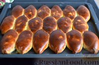 Фото приготовления рецепта: Творожные дрожжевые пирожки с апельсинами - шаг №18
