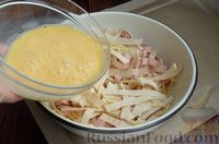 Фото приготовления рецепта: Лепёшка из лаваша, колбасы и сыра - шаг №7