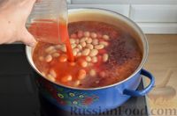 Фото приготовления рецепта: Борщ с квашеной капустой и фасолью - шаг №10