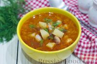 Фото к рецепту: Фасолевый суп с имбирём и пряностями