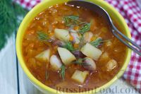 Фото приготовления рецепта: Фасолевый суп с имбирём и пряностями - шаг №10