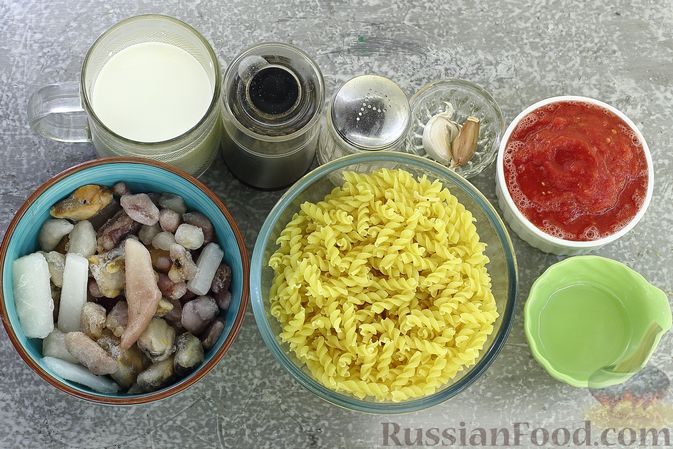 Рецепт пасты с креветками в сливочном соусе