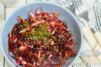 Фото приготовления рецепта: Салат из капусты, свежей свёклы и моркови - шаг №8