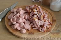 Фото приготовления рецепта: Солянка с колбасой и шампиньонами - шаг №6