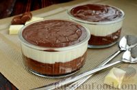 Фото к рецепту: Кремовый десерт с шоколадной глазурью (без выпечки)