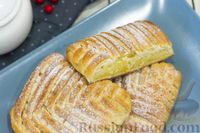 Фото приготовления рецепта: Пирожки из песочно-дрожжевого теста с цитрусовой начинкой - шаг №13