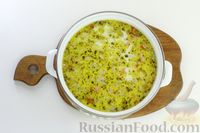 Фото приготовления рецепта: Сливочный суп с кукурузой и копчёной курицей - шаг №11
