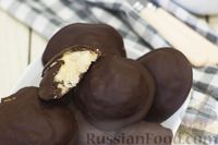 Фото к рецепту: Конфеты из кокосовой стружки и сгущёнки, в шоколаде