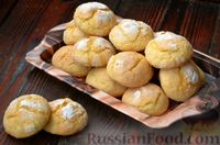 Фото приготовления рецепта: Апельсиновое печенье с трещинками - шаг №12