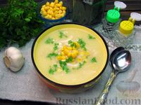 Фото приготовления рецепта: Картофельный суп-пюре с курицей и кукурузой - шаг №21