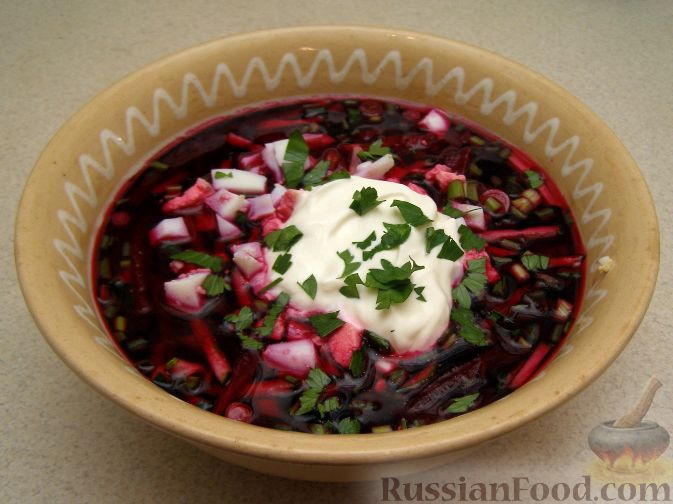Холодный свекольник рецепт – Русская кухня: Супы. «Еда»
